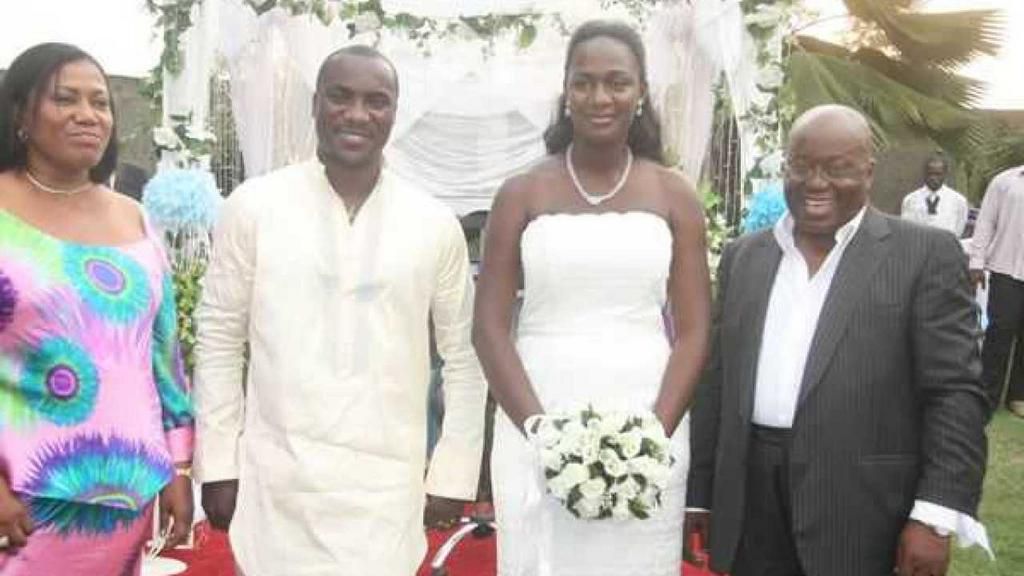 Nana Addo at Kwabena Kwabena's wedding