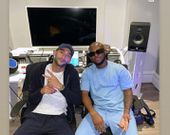 Hakim Ziyech hangs out with King Promise during studio session