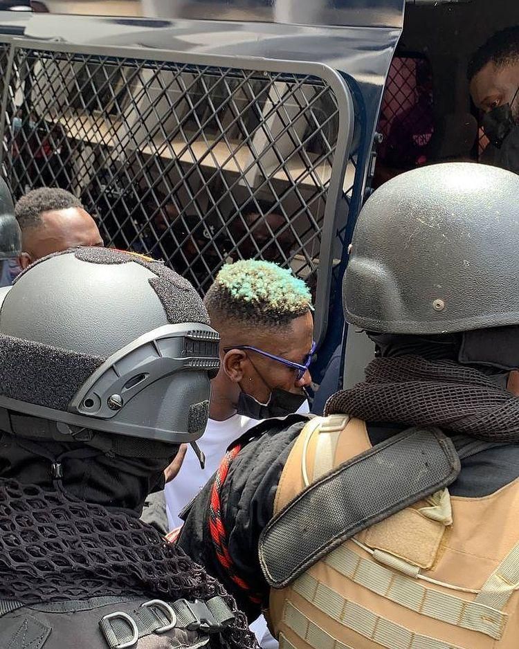 All the photos from Shatta Wale, Medikal court hearing today