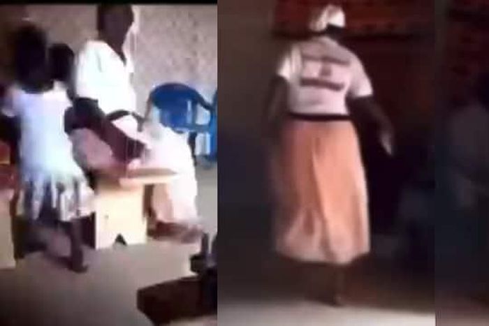 Pastor begs as Ghanaian woman goes berserk in church & demands refund of her tithe (video)