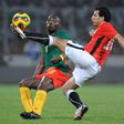 A file picture of now retired Cameroon star Geremi Njitap (L) playing against Egypt during he 2008 Africa Cup of Nations in Ghana