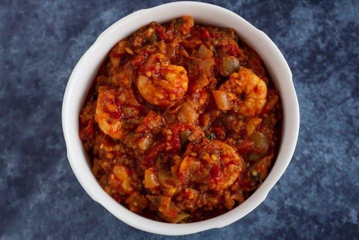 Oven-roasted garden egg stew