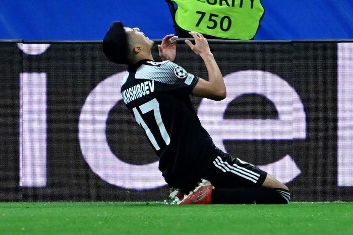 Sheriff's Uzbek forward Jasurbek Yakhshiboev enjoyed his opening goal