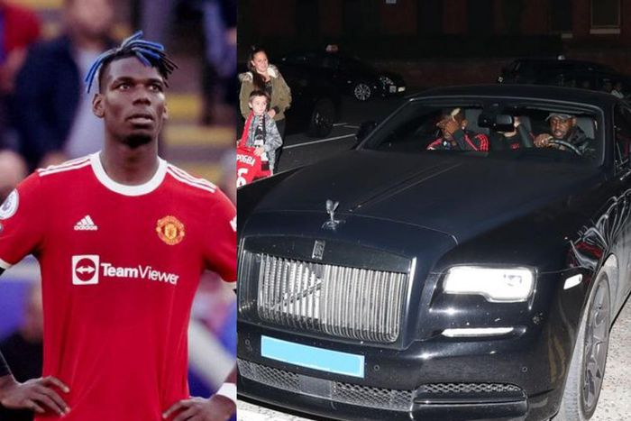 Paul Pogba's £300,000 Rolls Royce nearly smashed by a huge fallen tree branch