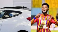 Daniel Afriyie Barnieh: Hearts forward gifted car after helping club to win league