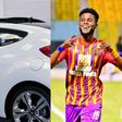 Daniel Afriyie Barnieh: Hearts forward gifted car after helping club to win league
