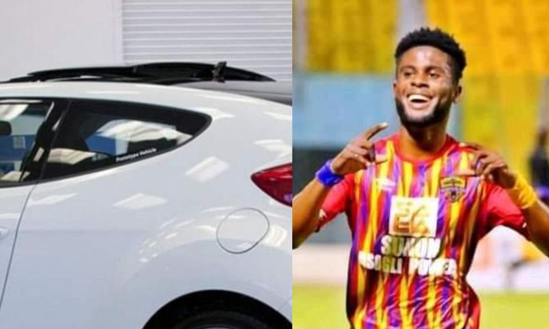 Daniel Afriyie Barnieh: Hearts forward gifted car after helping club to win league