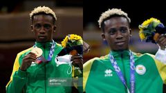 Photos: Ghana’s Samuel Takyi presented with his Olympic bronze medal