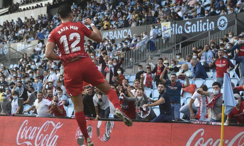 Sevilla's Rafa Mir scored the winner in a 1-0 victory over Celta Vigo on Sunday.