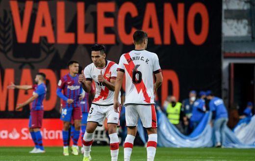 Senior service: Rayo Vallecano's Colombian forward Radamel Falcao on Wednesday