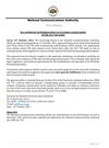 NCA statement