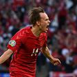 Mikkel Damsgaard scored twice at this summer's Euro 2020