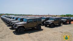 Akufo-Addo presents vehicles to GAF