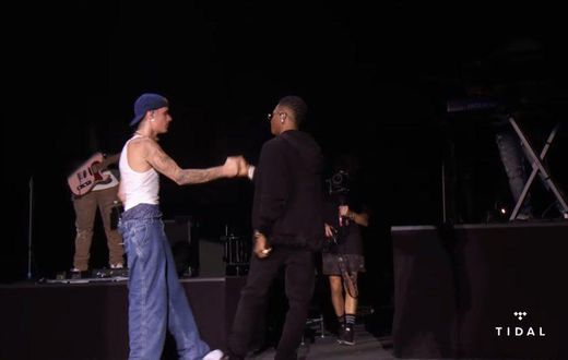 Wizkid and Justin Bieber (Twitter/Tidal)
