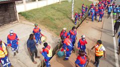Okyeman and Zoomlion clean Kyebi to commemorate Okyehene's 71st birthday