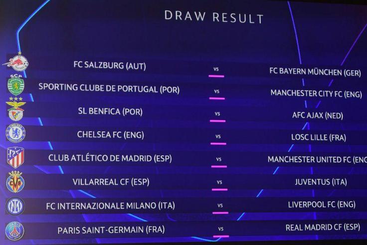 PSG will play Real Madrid and Liverpool take on Inter Milan in two of the standout ties in the revised Champions League last-16 draw