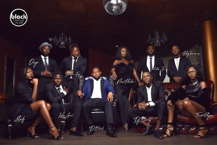 D-Black poses with Black Avenue Muzik signees