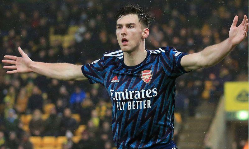 Kieran Tierney scored in Arsenal's 5-0 thrashing of Norwich