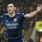 Kieran Tierney scored in Arsenal's 5-0 thrashing of Norwich