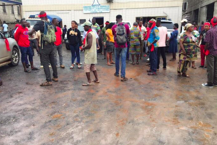 Angry youth attack Qnet office