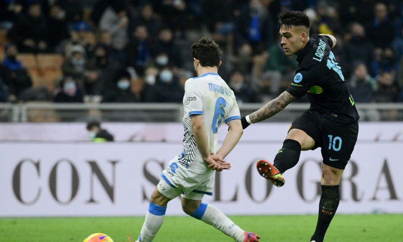 Lautaro Martinez fired the crucial goal for Inter Milan in their win over Napoli
