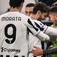 Federico Bernardeschi (R) celebrates after scoring his first Serie A goal since July 2020