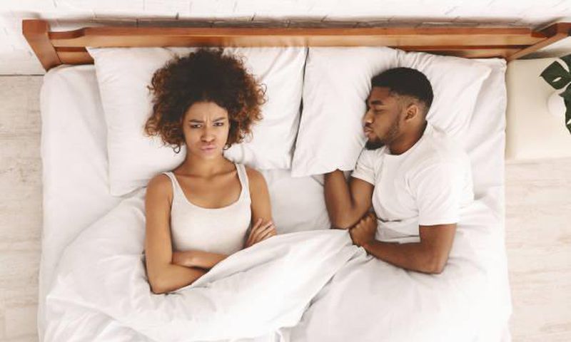 Couples have to handle their partners not being in the mood