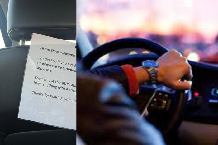 “If you need to tell me something, please text” – Deaf Uber driver’s notice to passengers
