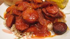 Sausage in Tomato gravy