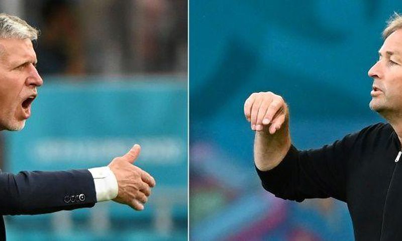 Czech coach Silhavy (L) and Denmark boss Hjulmand (R) are both looking to end long waits for their nations to reach a major semi-final