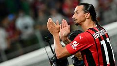Zlatan Ibrahimovic scored at the weekend but will miss AC Milan's trip to Liverpool
