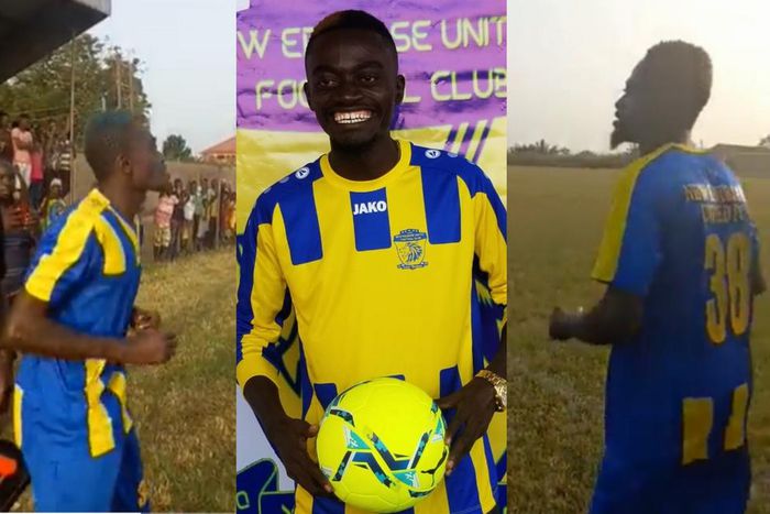 Watch: Kumawood actor Lil Win makes his debut for New Edubiase United in 2-0 win