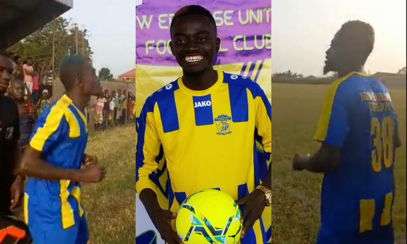 Watch: Kumawood actor Lil Win makes his debut for New Edubiase United in 2-0 win