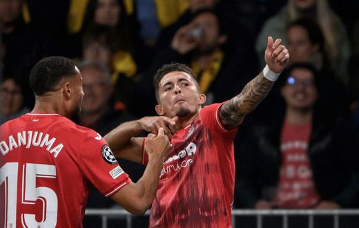 Yeremi Pino scored his first Champions League goal on his 19th birthday