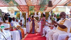 Naa Dromo Korankye-Ankrah and Charles Nimo's traditional wedding in photos