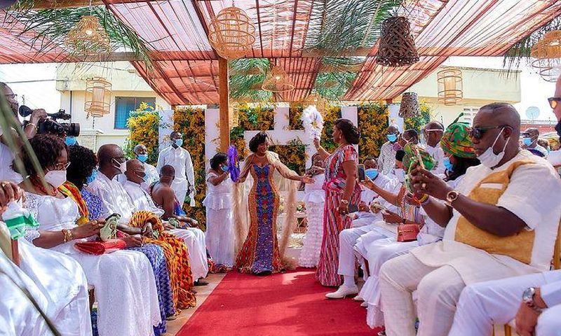 Naa Dromo Korankye-Ankrah and Charles Nimo's traditional wedding in photos