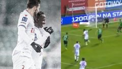 Watch: FIFA, ESPN react as Yaw Yeboah scores Maradona-esque goal in Polish league