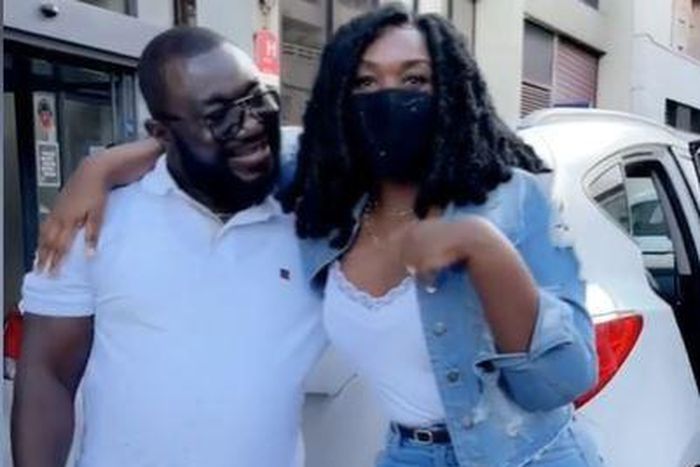 Stonebwoy's wife, Dr Louisa Ansong with French teacher