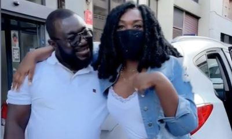 Stonebwoy's wife, Dr Louisa Ansong with French teacher