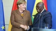 Nana Addo with Angela Merkel