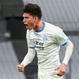 Leonardo Balerdi, celebrating a goal against Dijon in April, has become a permanent Marseille player