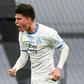 Leonardo Balerdi, celebrating a goal against Dijon in April, has become a permanent Marseille player