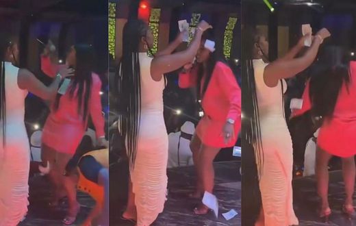 Tiwa Savage changes song lyrics as  Salma Mumin rains dollars on her in Istanbul club