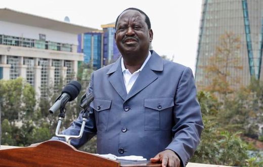 Former Prime Minister Raila Odinga
