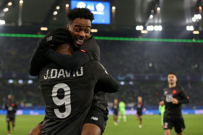 Jonathan David and Angel Gomes both got on the scoresheet as Lille beat Wolfsburg to reach the Champions League last 16
