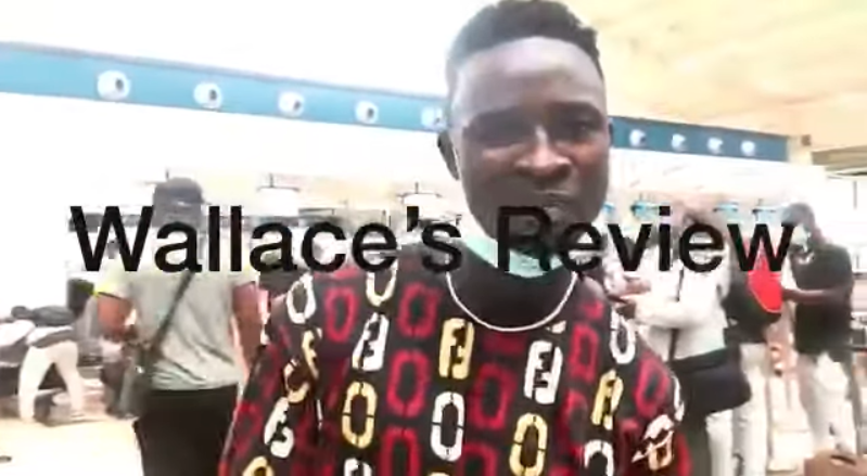 Football fan Mohammed at Kotoka International Airport