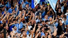 Lazio fans at the city derby against Roma in September