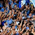 Lazio fans at the city derby against Roma in September