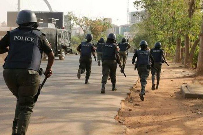Policemen run for their lives as robbers attack empty bullion van