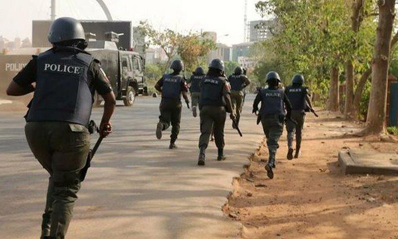 Policemen run for their lives as robbers attack empty bullion van